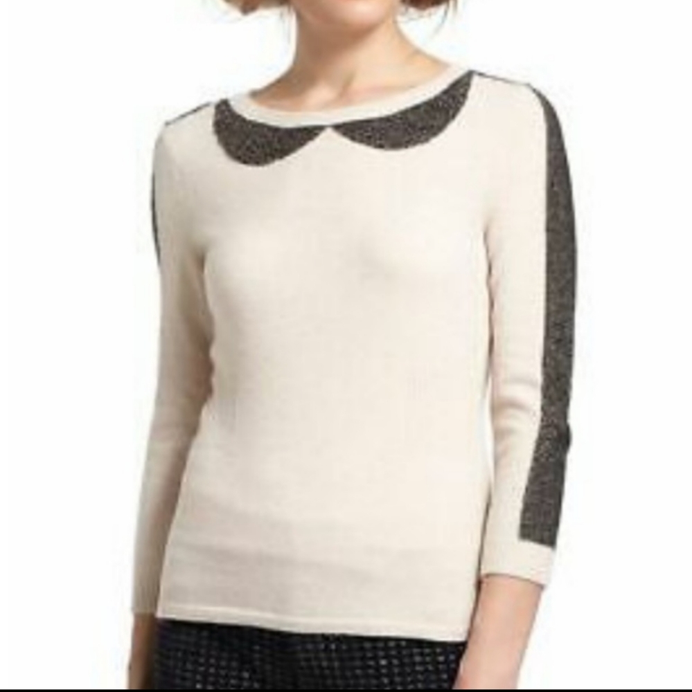 Anthropologie Peter Pan collar knit sweater